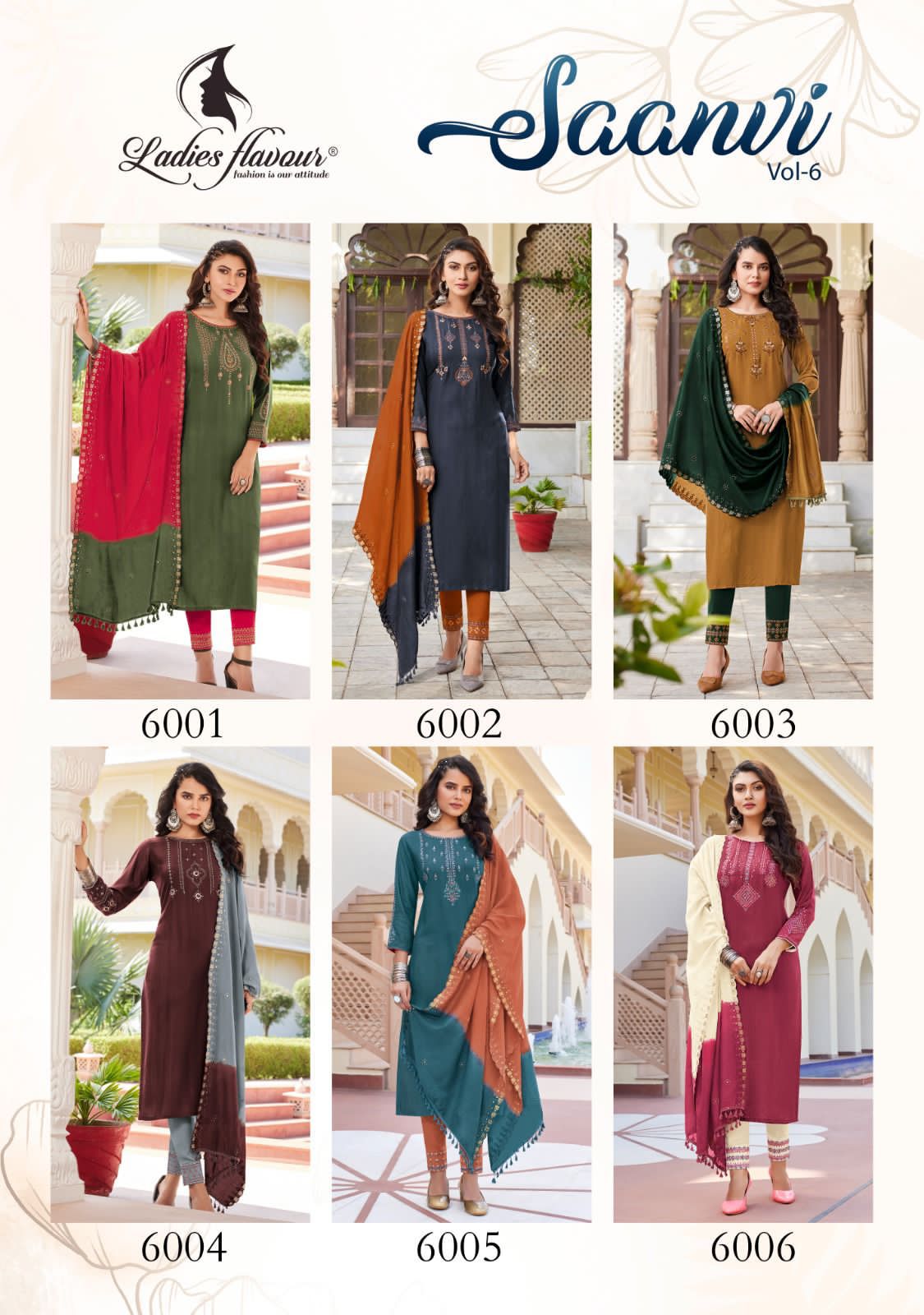 Saanvi vol 6 By Ladies Flavour Readymade Catalog